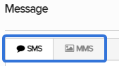 Select either SMS or MMS.