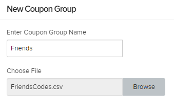 New coupon group