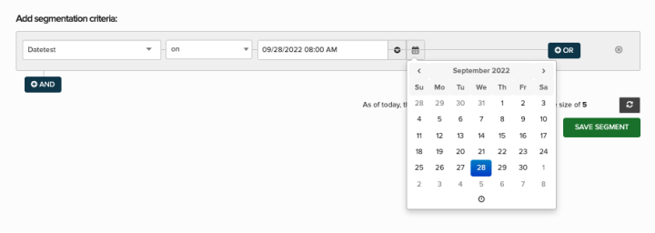 Segmentation criteria