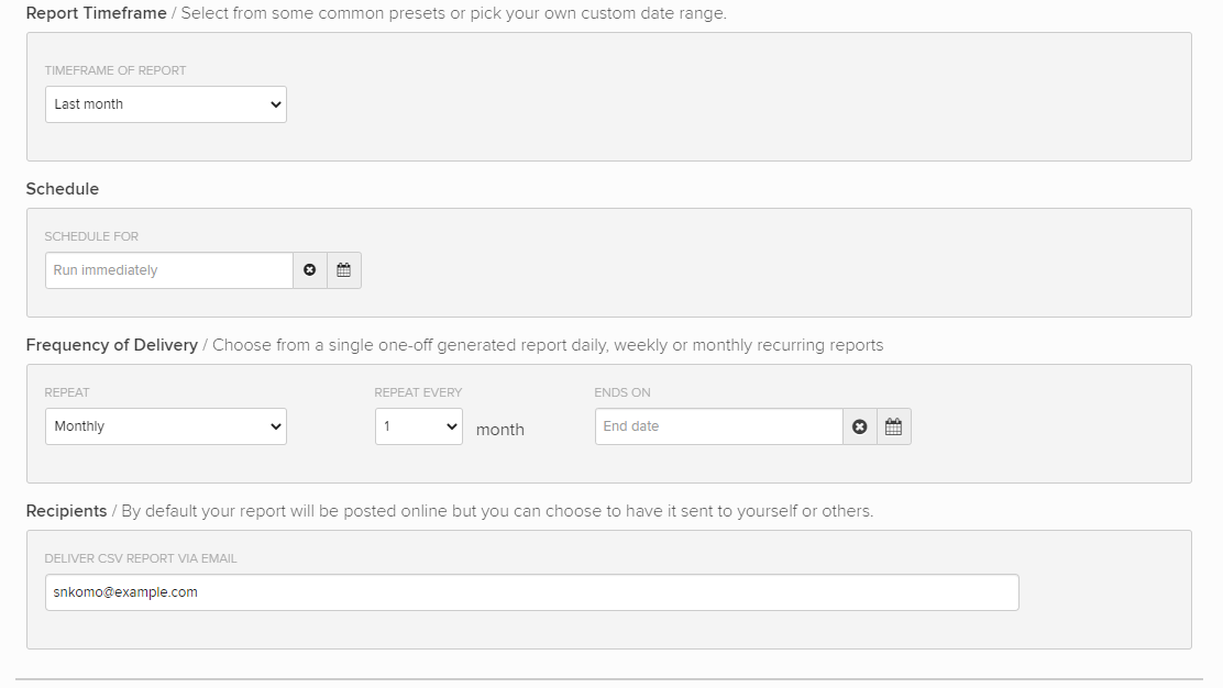 Message Details timeframe