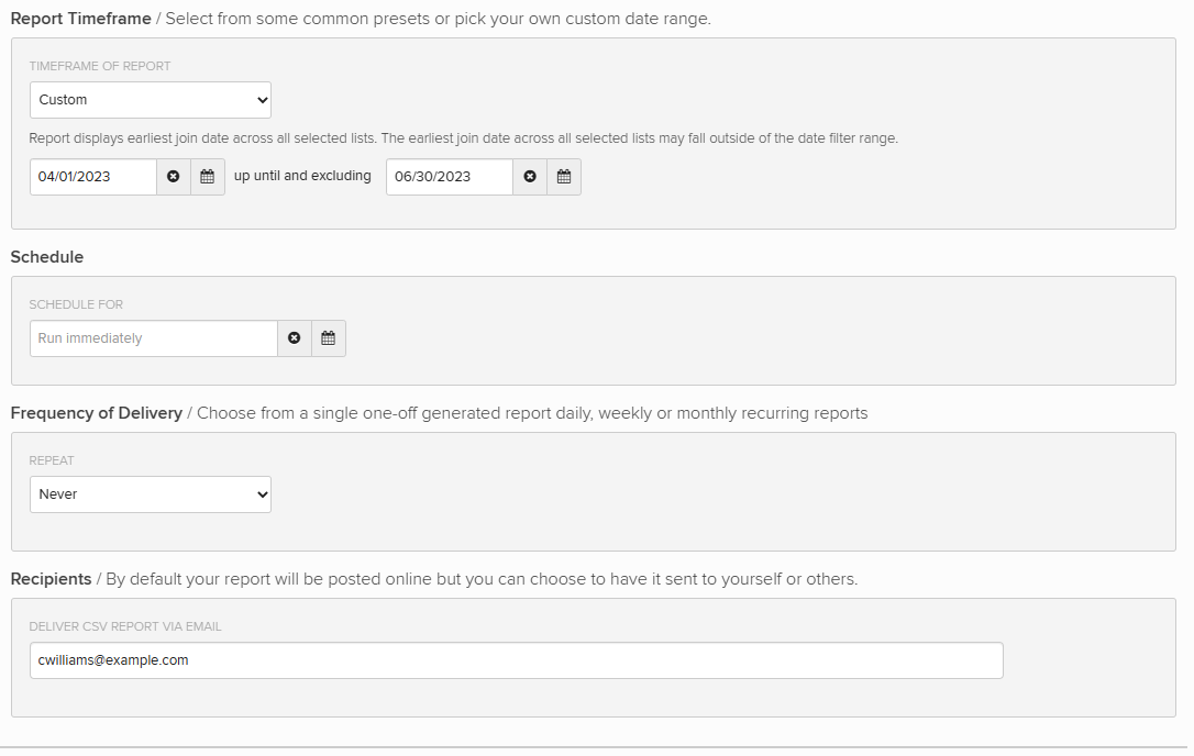 Opt-In Out-Out timeframe